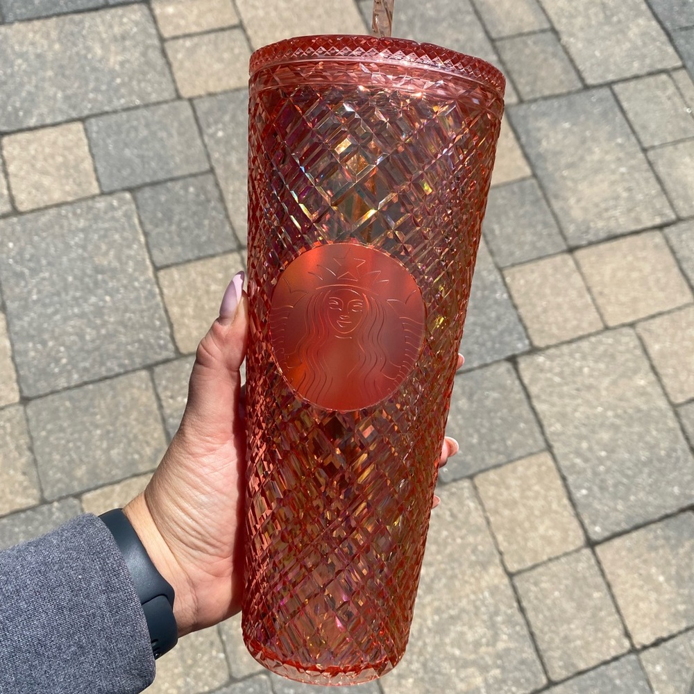 💕PINK Starbucks Cold Cup Tumbler - Venti 24 oz (Valentines Day Collection)
